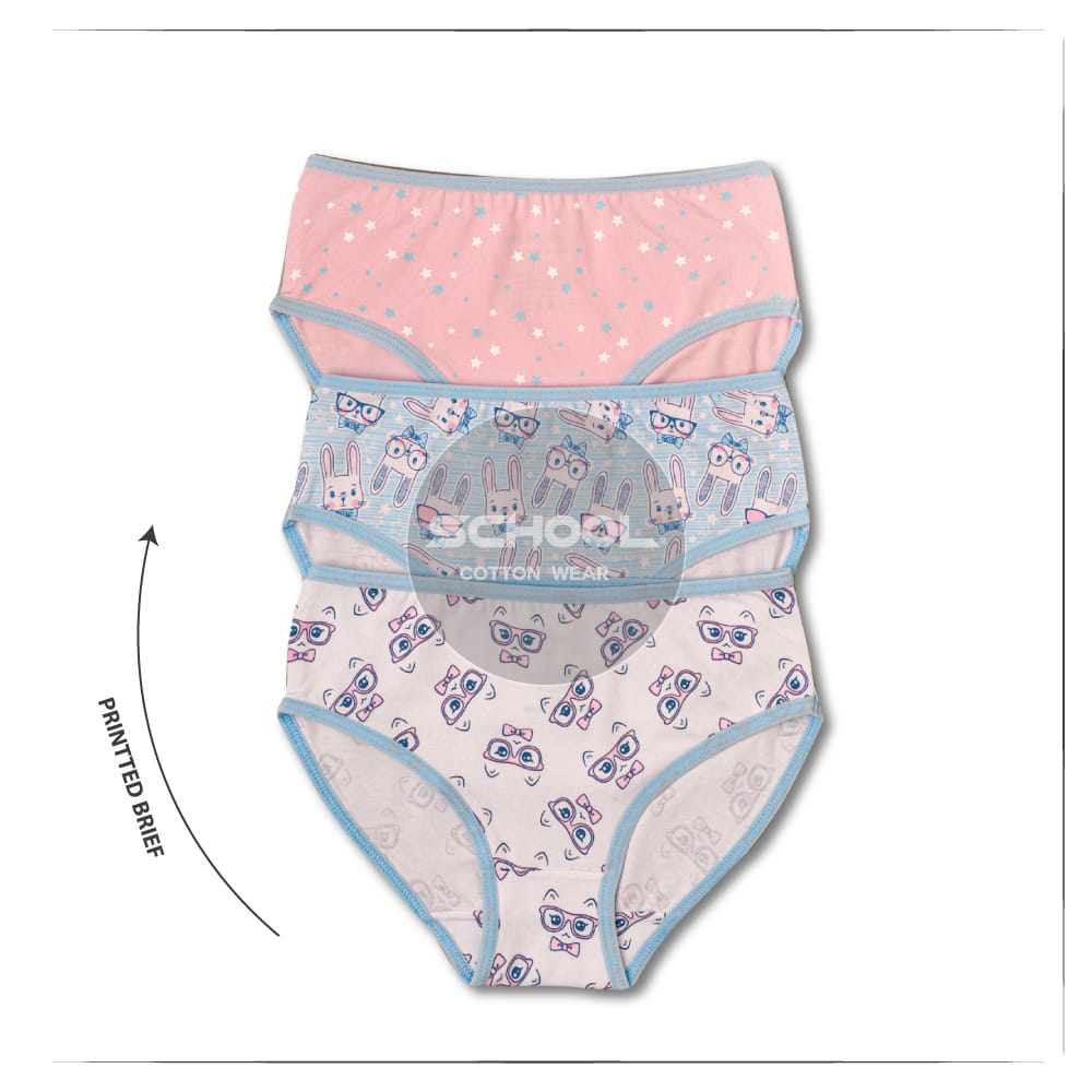 Printed Brief Pack of 3