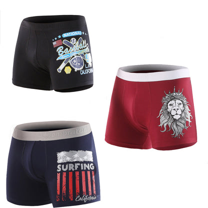 شورت رياضي نصفي مطبوع، عبوة من 3 قطع