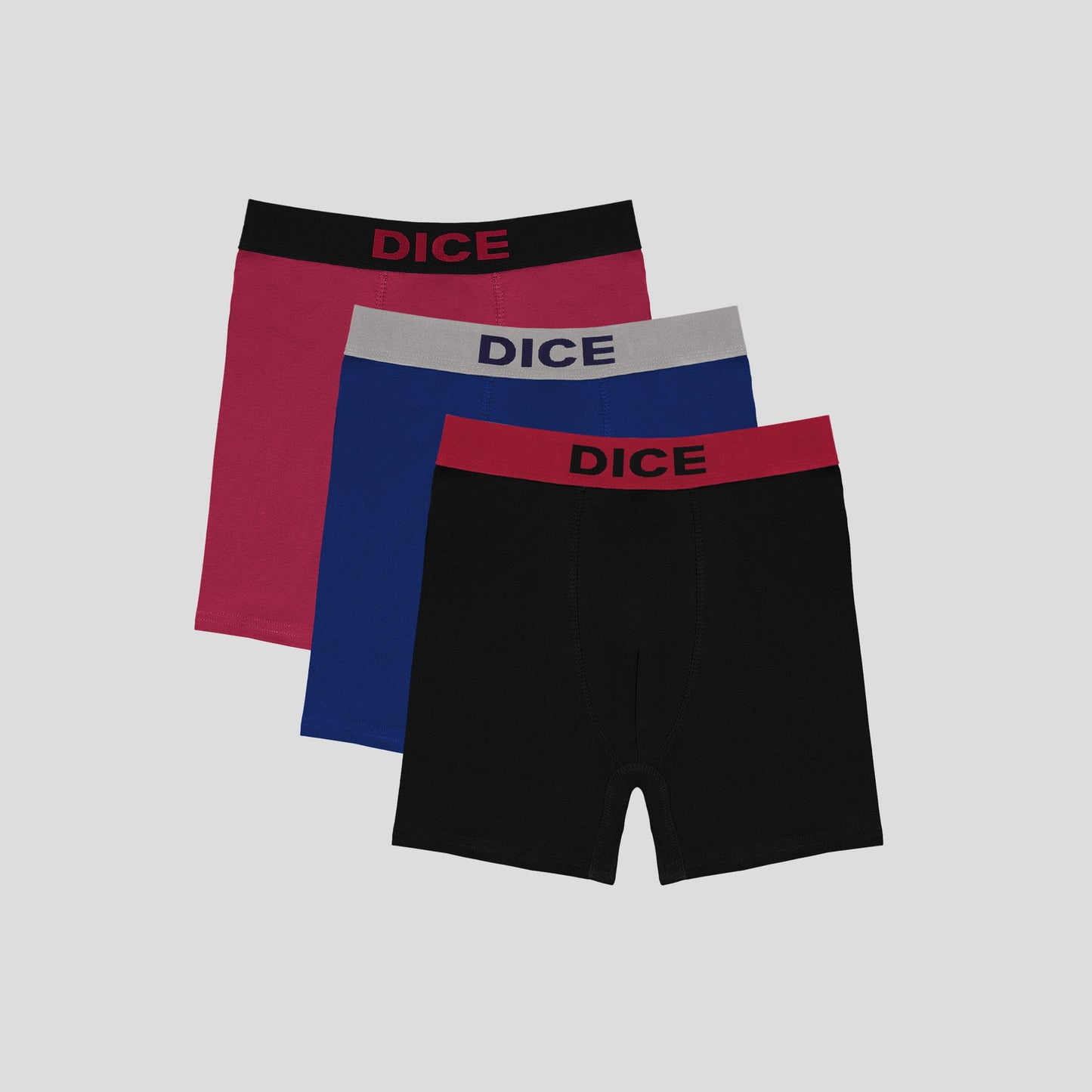 Plain Long Boxer With Wide Elastic Pack  Of 3