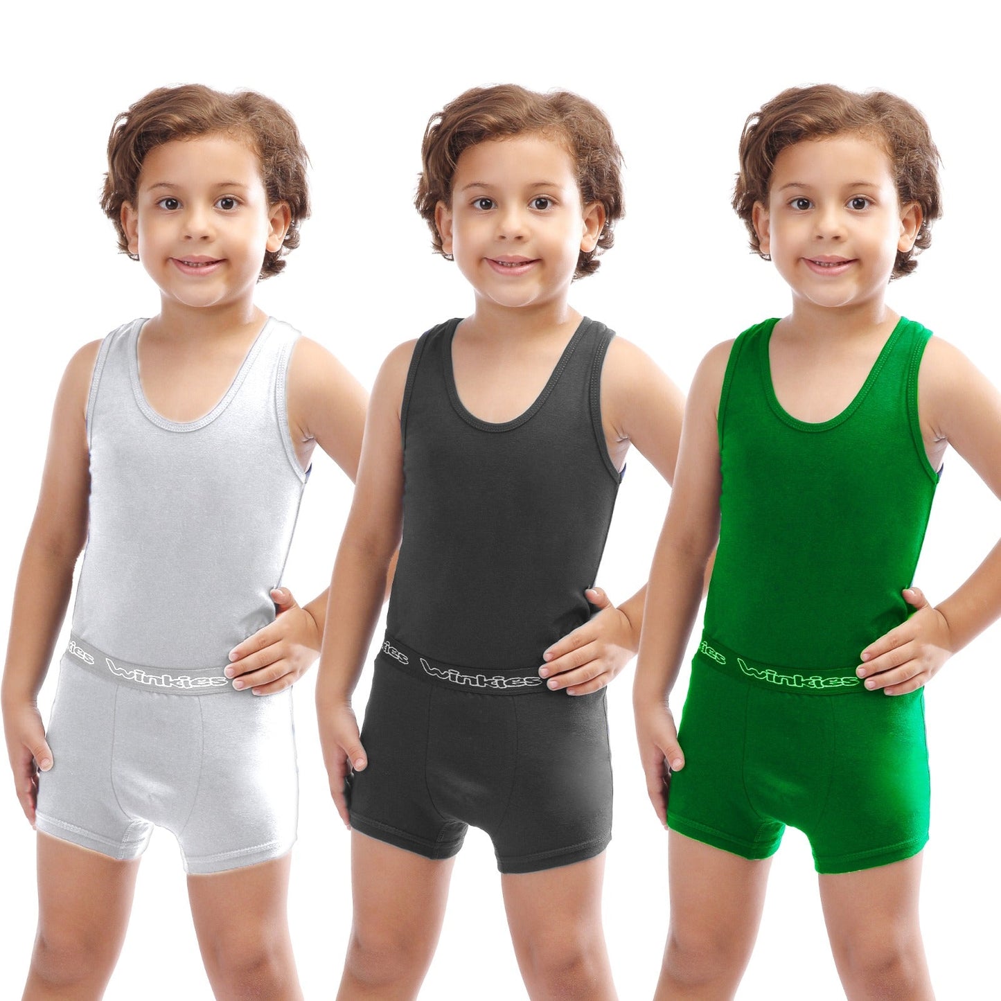 Set boys singlet+boxer pack of 3