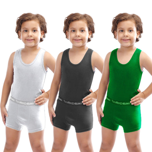 Set boys singlet+boxer pack of 3