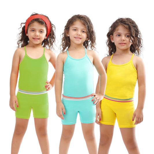 Set Girls singlet+short pack of 3